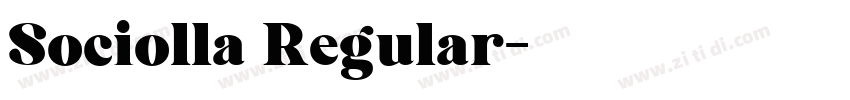 Sociolla Regular字体转换
